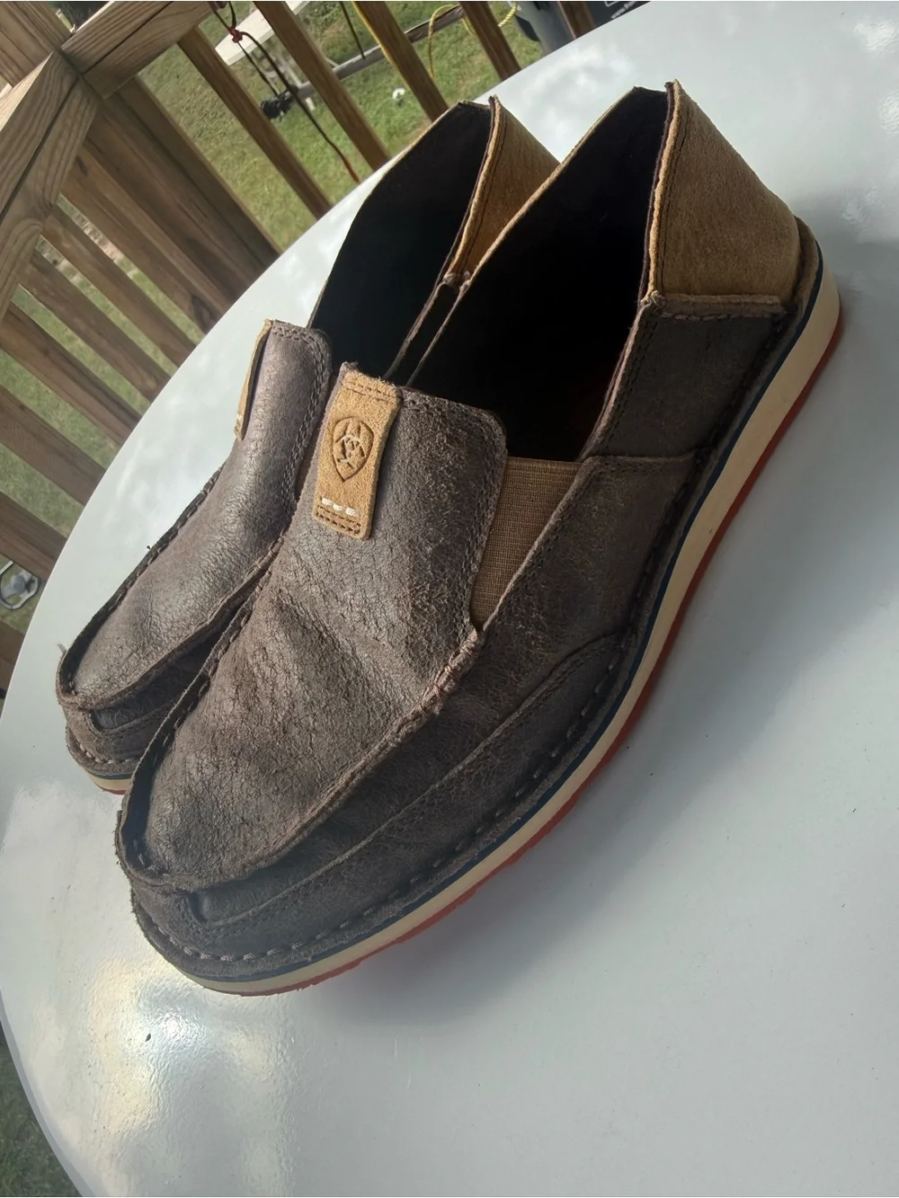 Ariat Cruiser Mens 9 D Slip On Shoes Loafers Casual Leather Cruiser